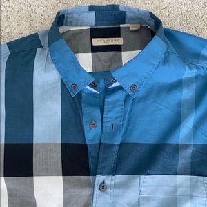 Mens Burberry  long button down 100% authentic